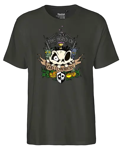 The Hero of Gallowmere - gaming, Medievil, hero, fun - Fairtrade T-Shirt