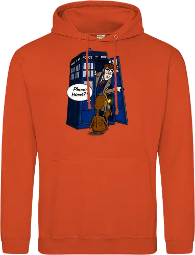 Phone Home - tardis, et, the doctor, doctor, who, mashup, tv, movie, Call home, Nach hause telefoAutomataen - Standard Hoodie