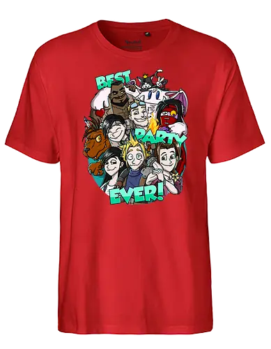 Best Party Ever! - ff7, gaming, party, Entourage, fun - Fairtrade T-Shirt