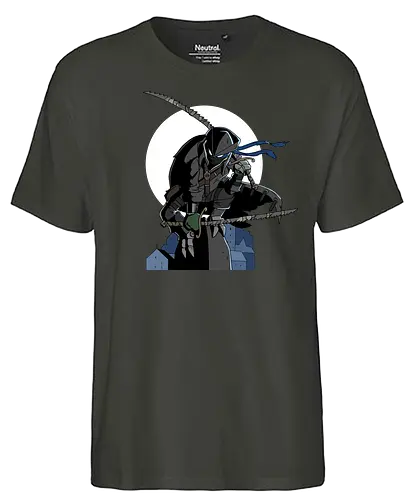 Teenage Mutant Hunter Turtle - turtle, tmnt, pizza, shinobi, ninja, soulslike, gaming - Fairtrade T-Shirt