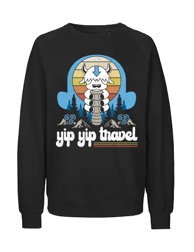 Yip Yip Travel - yipyip, avatar, elemente, bending - Fairtrade Sweatshirt