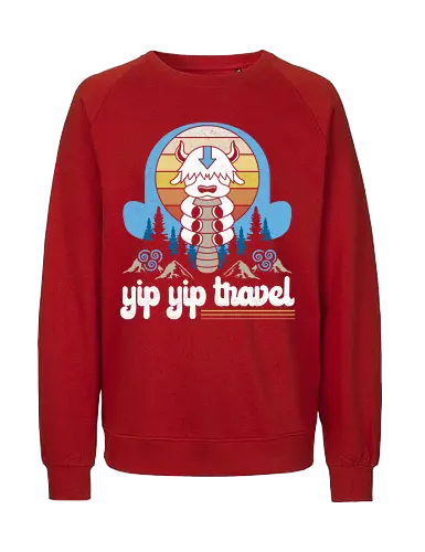 Yip Yip Travel - yipyip, avatar, elemente, bending - Fairtrade Sweatshirt