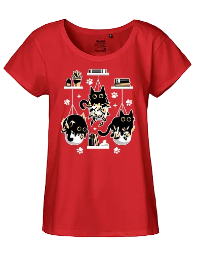 Kittens In Plant Pots - cat, katze, kitten, plants, pflanzen - Fairtrade Girl Shirt
