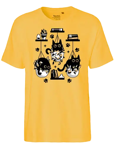 Kittens In Plant Pots - cat, katze, kitten, plants, pflanzen - Fairtrade T-Shirt
