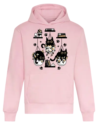 Kittens In Plant Pots - cat, katze, kitten, plants, pflanzen - Heavyweight Hoodie