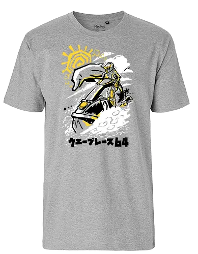 Warm up time - wave, race, gaming - Fairtrade T-Shirt