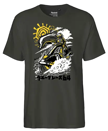 Warm up time - wave, race, gaming - Fairtrade T-Shirt