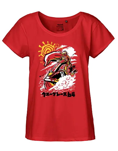 Warm up time - wave, race, gaming - Fairtrade Girl Shirt