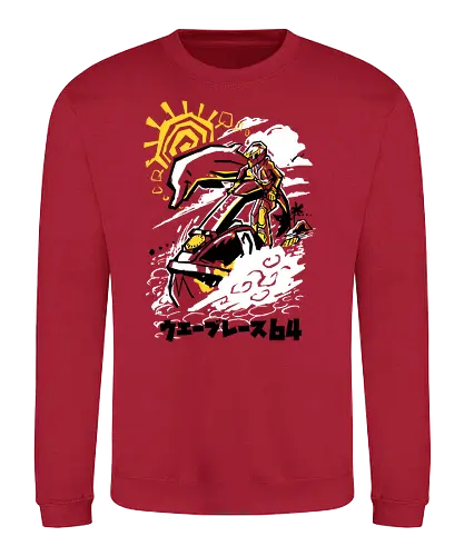 Warm up time - wave, race, gaming - Sweatshirt