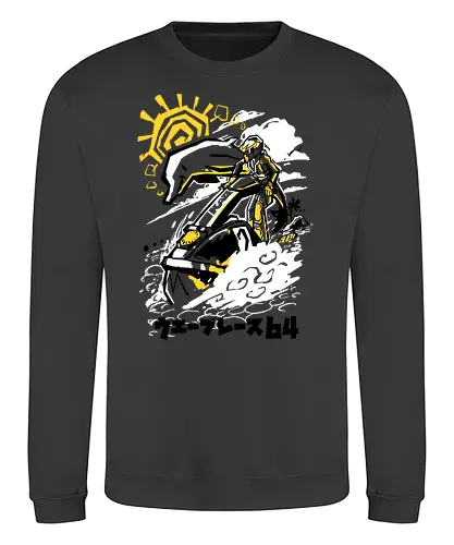 Warm up time - wave, race, gaming - Sweatshirt