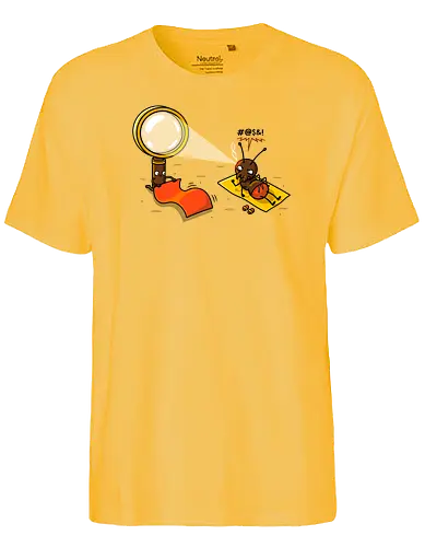 Beach Neighbor - lupe, ameise, ant, summer, sommer, beach - Fairtrade T-Shirt