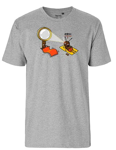 Beach Neighbor - lupe, ameise, ant, summer, sommer, beach - Fairtrade T-Shirt