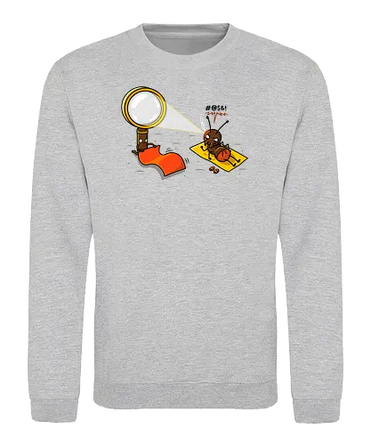 Beach Neighbor - lupe, ameise, ant, summer, sommer, beach - Sweatshirt