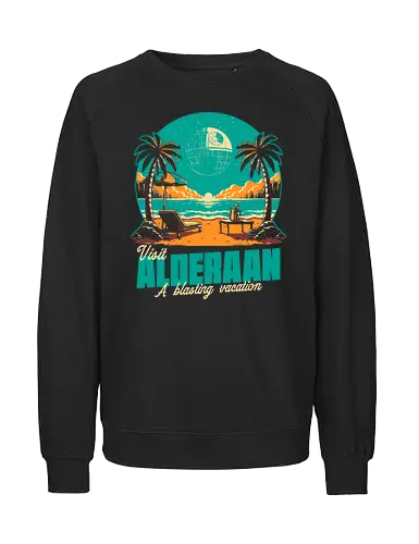 Summer Planet Destruction - planet, space opera, summer, holidays, sommer - Fairtrade Sweatshirt