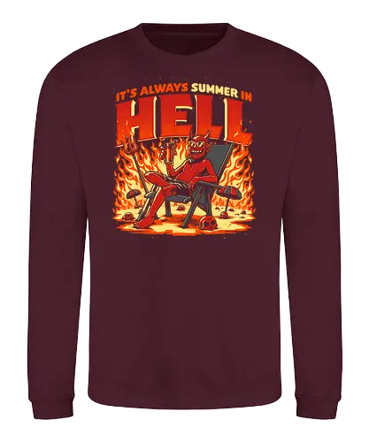 Summer in Hell - devil, hell, hölle, holidays, summer, sommer - Sweatshirt