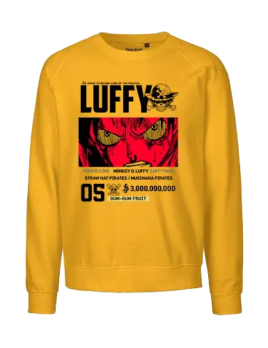Pirate King - piece, pirate, anime, manga - Fairtrade Sweatshirt