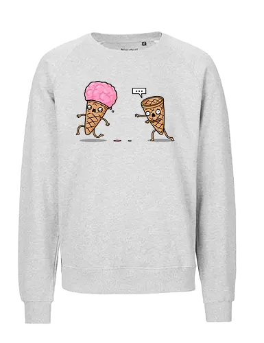 Empty Cone! - cone, eis, brains, zombie - Fairtrade Sweatshirt