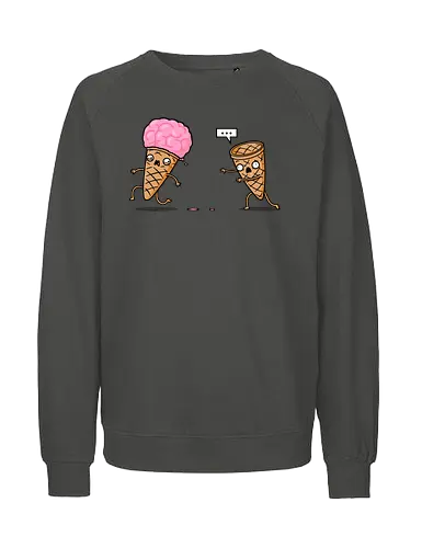 Empty Cone! - cone, eis, brains, zombie - Fairtrade Sweatshirt