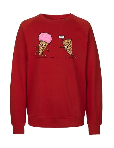 Empty Cone! - cone, eis, brains, zombie - Fairtrade Sweatshirt