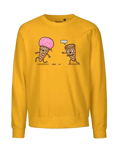 Empty Cone! - cone, eis, brains, zombie - Fairtrade Sweatshirt