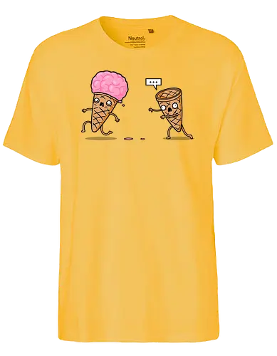 Empty Cone! - cone, eis, brains, zombie - Fairtrade T-Shirt