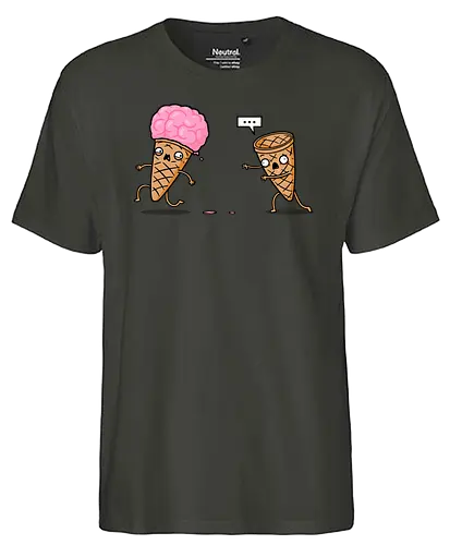 Empty Cone! - cone, eis, brains, zombie - Fairtrade T-Shirt