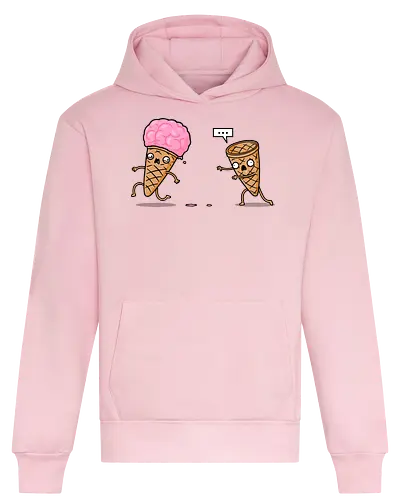 Empty Cone! - cone, eis, brains, zombie - Heavyweight Hoodie
