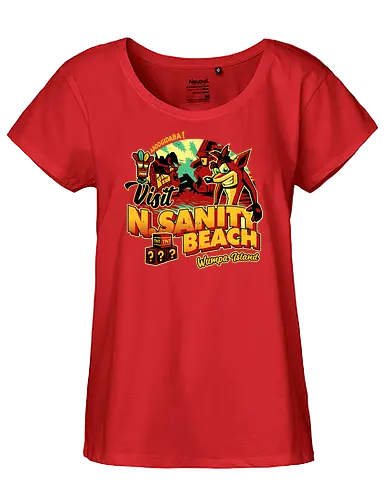N. sane Beach - gaming, crash - Fairtrade Girl Shirt