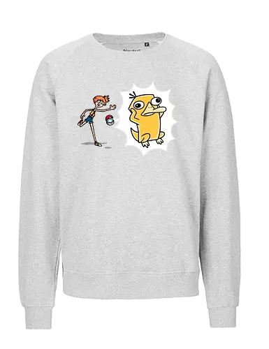 Psyplatypus - pocket, monster, platypus, schnabeltier - Fairtrade Sweatshirt