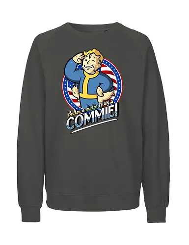 Better a Mutie - fallout, gaming, vault, boy - Fairtrade Sweatshirt