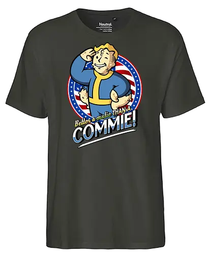 Better a Mutie - fallout, gaming, vault, boy - Fairtrade T-Shirt