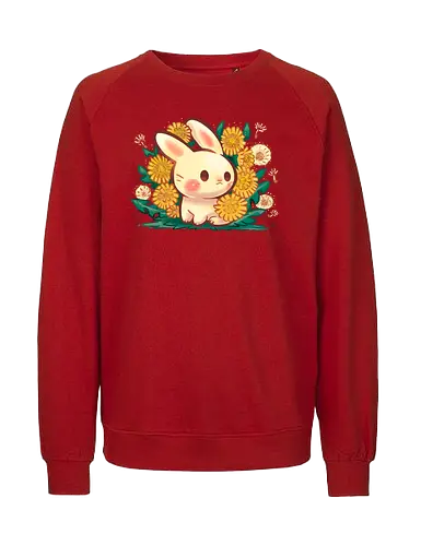 Dandelion Bunny - löwenzahn, frühling, blume, spring, bunny, kaninchen - Fairtrade Sweatshirt