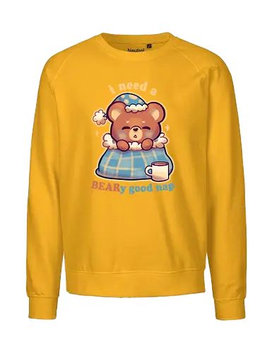 Beary Good Nap - bär, nap, schlafen, bear - Fairtrade Sweatshirt