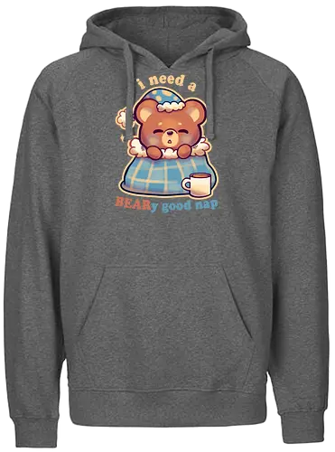Beary Good Nap - bär, nap, schlafen, bear - Fairtrade Hoodie