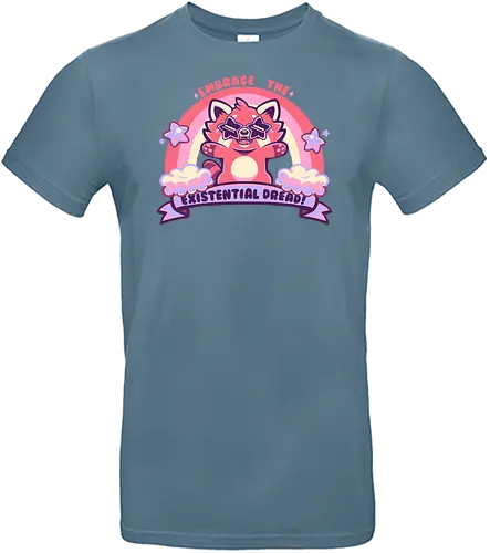 Embrace the Existential Dread - rainbow, panda, statement - Standard T-Shirt