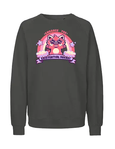 Embrace the Existential Dread - rainbow, panda, statement - Fairtrade Sweatshirt
