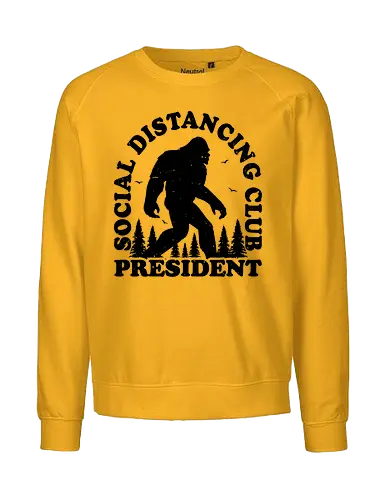 Chief - anti social, distancing, yeti, bigfoot, mystical - Fairtrade Sweatshirt