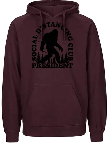 Chief - anti social, distancing, yeti, bigfoot, mystical - Fairtrade Hoodie