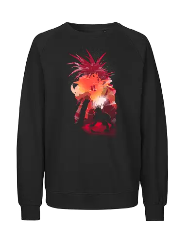 Cosmo Memory - Final, Fantasy, Red - Fairtrade Sweatshirt