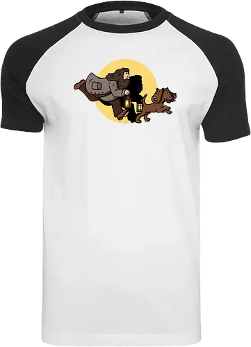 The Adventures of Rubeus - mashup, comic, tim, witchcraft, magic - Raglan T-Shirt