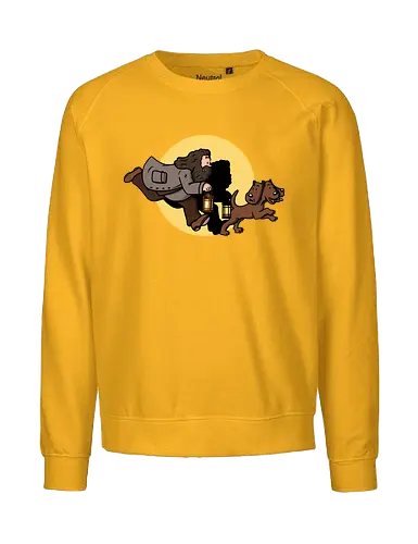 The Adventures of Rubeus - mashup, comic, tim, witchcraft, magic - Fairtrade Sweatshirt