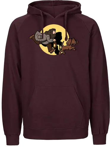 The Adventures of Rubeus - mashup, comic, tim, witchcraft, magic - Fairtrade Hoodie