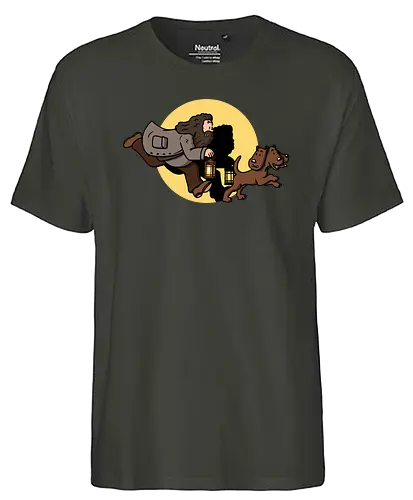 The Adventures of Rubeus - mashup, comic, tim, witchcraft, magic - Fairtrade T-Shirt