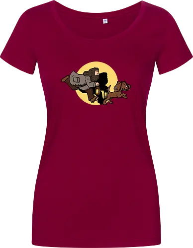The Adventures of Rubeus - mashup, comic, tim, witchcraft, magic - Women T-Shirt