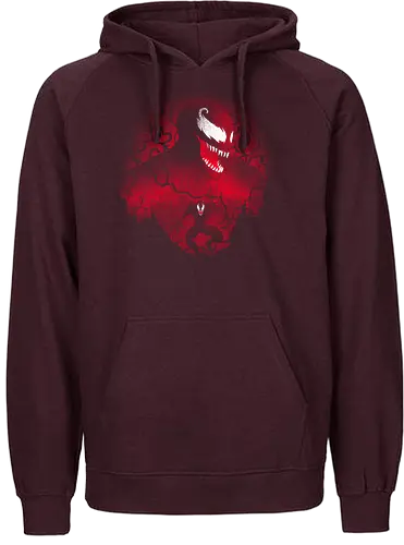Red symbiote landscape - Symbioteous - Fairtrade Hoodie