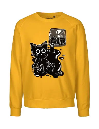 Ink Kitty - Cat, Bottle - Fairtrade Sweatshirt