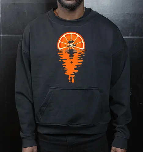 Sunset Orange Vaporwave