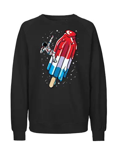 USA Popsicle Astronaut - Space - Fairtrade Sweatshirt
