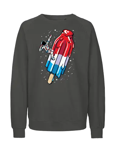 USA Popsicle Astronaut - Space - Fairtrade Sweatshirt