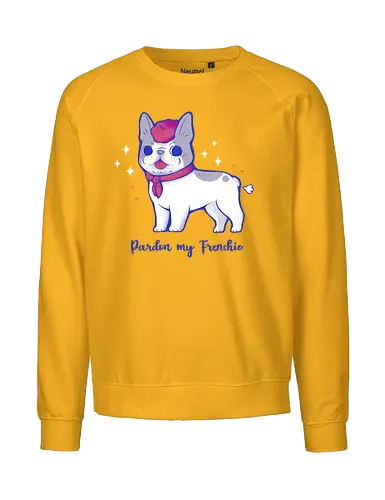 Cute Pardon my Frenchie - Dog, Bulldog - Fairtrade Sweatshirt